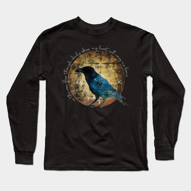 As the crow flies Long Sleeve T-Shirt by directdesign